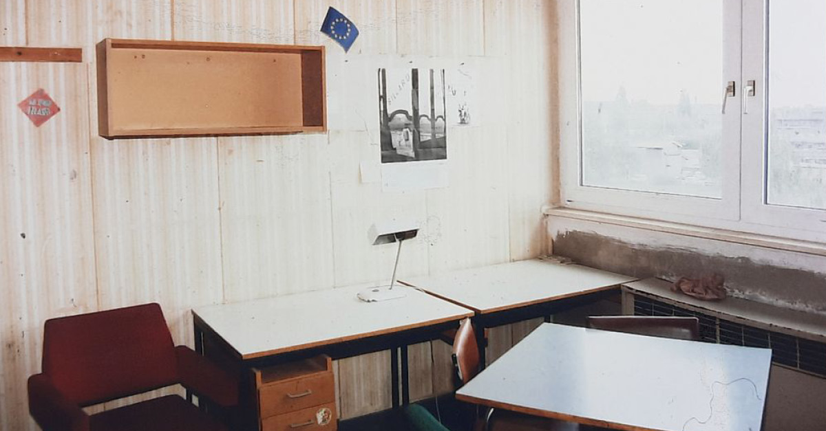 Altes Wohnheimzimmer aus den 90er Jahren, Tarostraße Studentenwerk Leipzig