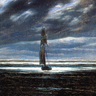 Seestück bei Mondschein von Caspar David Friedrich