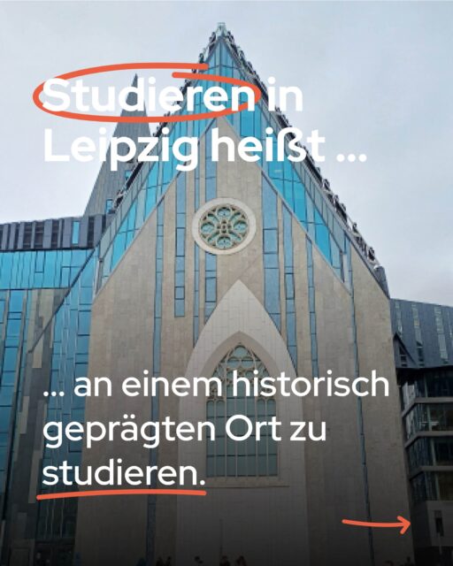 Studieren in Leipzig heißt an einem historisch geprägten Ort zu studieren. 🏛️Nicht wegzudenken aus dem Leipziger Stadtbild: Das Paulinum steht genau dort, wo früher die in 1968 gesprengte Universitätskirche war. Deshalb erinnert der Bau bewusst an die Paulinerkirche und greift ein wichtiges Stück Campusgeschichte architektonisch wieder auf. ⛪#StudierenInLeipzig #StudentenwerkLeipzig #Paulinum #Geschichte #StadtLeipzig #Leipzig