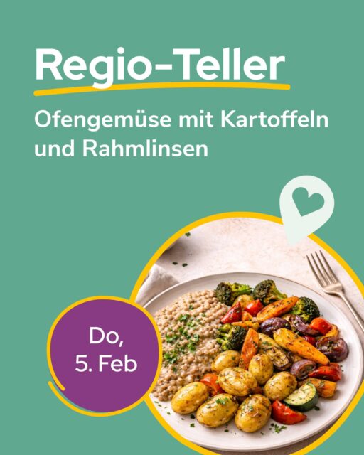 Zu kalt draußen? Wärm dich wieder auf – mit einem Regio-Teller!✨ Donnerstag (5.2.) auf dem Speiseplan: Ofengemüse mit Kartoffeln und RahmlinsenRegional, saisonal und richtig herzhaft.Diese Höfe stecken drin:🥛 Crème fraîche: Landgut Nemt (Wurzen) @landgut_nemt🥔 Kartoffeln: Friweika @friweika_eg🫘 Linsen: Betrieb Eckhard Vogt (Leisnig)🥕 Möhren & Rote Beete: Bio Gemüse AG (Dresden)👉 Den Regio-Teller bekommst du hier:🥣 Mensa am Elsterbecken🥣 Mensa Peterssteinweg🥣 Mensa Academica🥣 Mensa am Medizincampus💚 Warum Regio-Teller?✅ Saisonal & frisch – geerntet, wenn’s am besten schmeckt!✅ Kurze Transportwege – besser für die Umwelt & Nährstoffe bleiben erhalten!✅ Weniger Verpackungsmüll – direkt vom Hof, ohne Plastik!Zum Speiseplan: 🔎stwl.de/speiseplan@‌koehrafrischeBild: KI generiert#Regioteller #Leipzig #Studierende #Nachhaltigkeit #Gemeinschaft #studentenwerkleipzig #studiereninleipzig