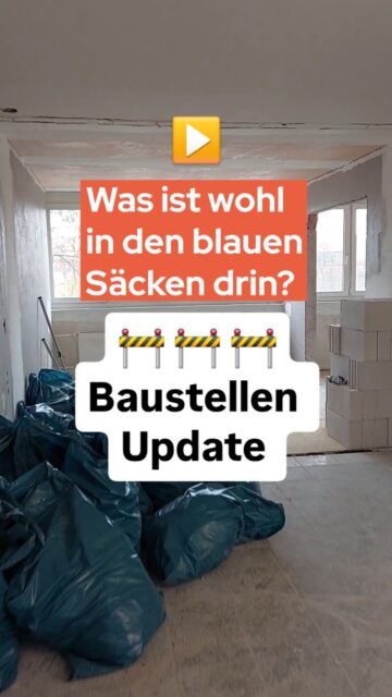Was haben blaue Säcke, rohe Wände und viel Bauschmutz gemeinsam? 🤷Yes, sie sorgen dafür, dass es auf unserer Wohnheim-Baustelle vorangeht.🚧🚧🚧Die Sanierung der Philipp-Rosenthal Str. 29 ist Teil des Bundesförderprogramms „Junges Wohnen“. Darüber können wir Studiwohnheime modernisieren und bezahlbaren Wohnraum sichern. 🏡✨#StudentenwerkLeipzig #StudierenInLeipzig #BaustellenRomantik #BaustellenUpdate #Studentenwohnheim