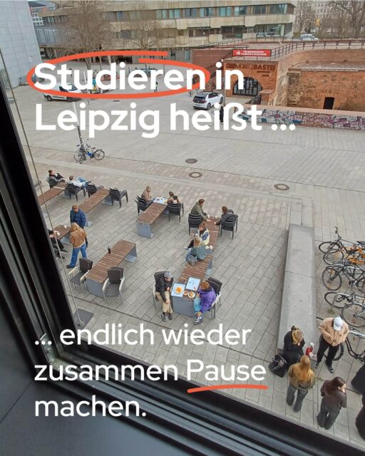 Studieren in Leipzig heißt endlich wieder zusammen Pause machen. ✨☕🥣#StudierenInLeipzig #Semesterstart #MensaLiebe #StudentLife #StudentenwerkLeipzig