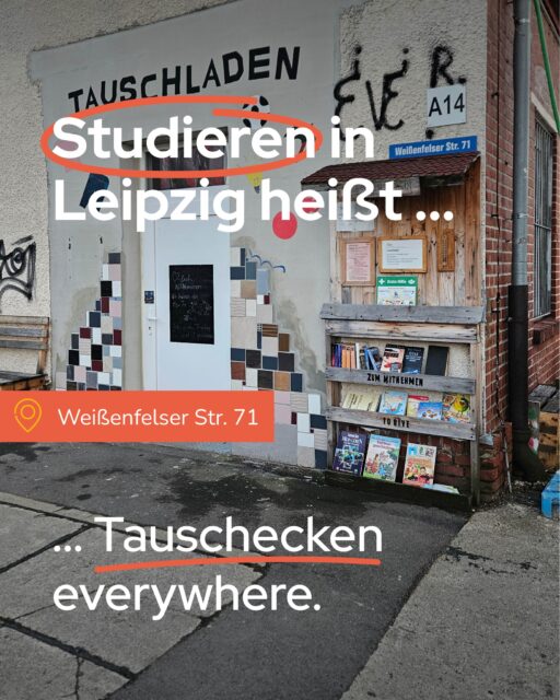 Studieren in Leipzig heißt Tauschecken everywhere. 🔁📚Wo sind eure liebsten Tauschecken in eurer Hood? 👀📍#Tauschecke #TauschregalLeipzig #StudierenInLeipzig #StudentenwerkLeipzig