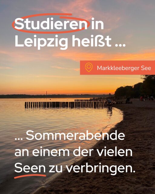 Studieren in Leipzig heißt Sommerabende an einem der vielen Seen zu verbringen. 🌅#LeipzigerSeen #StudierenInLeipzig #StudentenwerkLeipzig #Leipzig