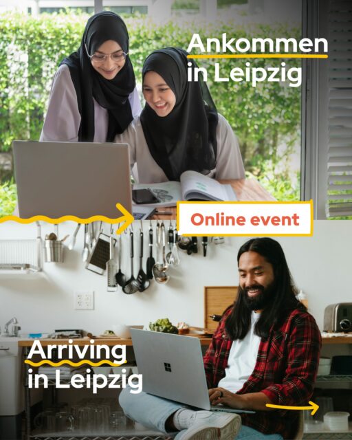 We help you to fully arrive in Leipzig. 🧡 Bring your questions, if you have any.